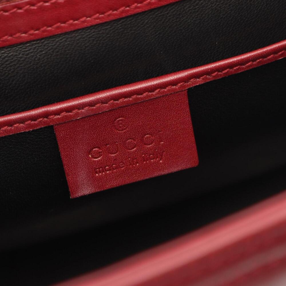 GUCCI Red Leather Bag - Picture 4 of 11
